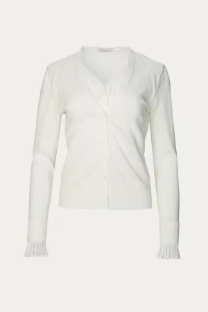 LACE PANELED CARDIGAN