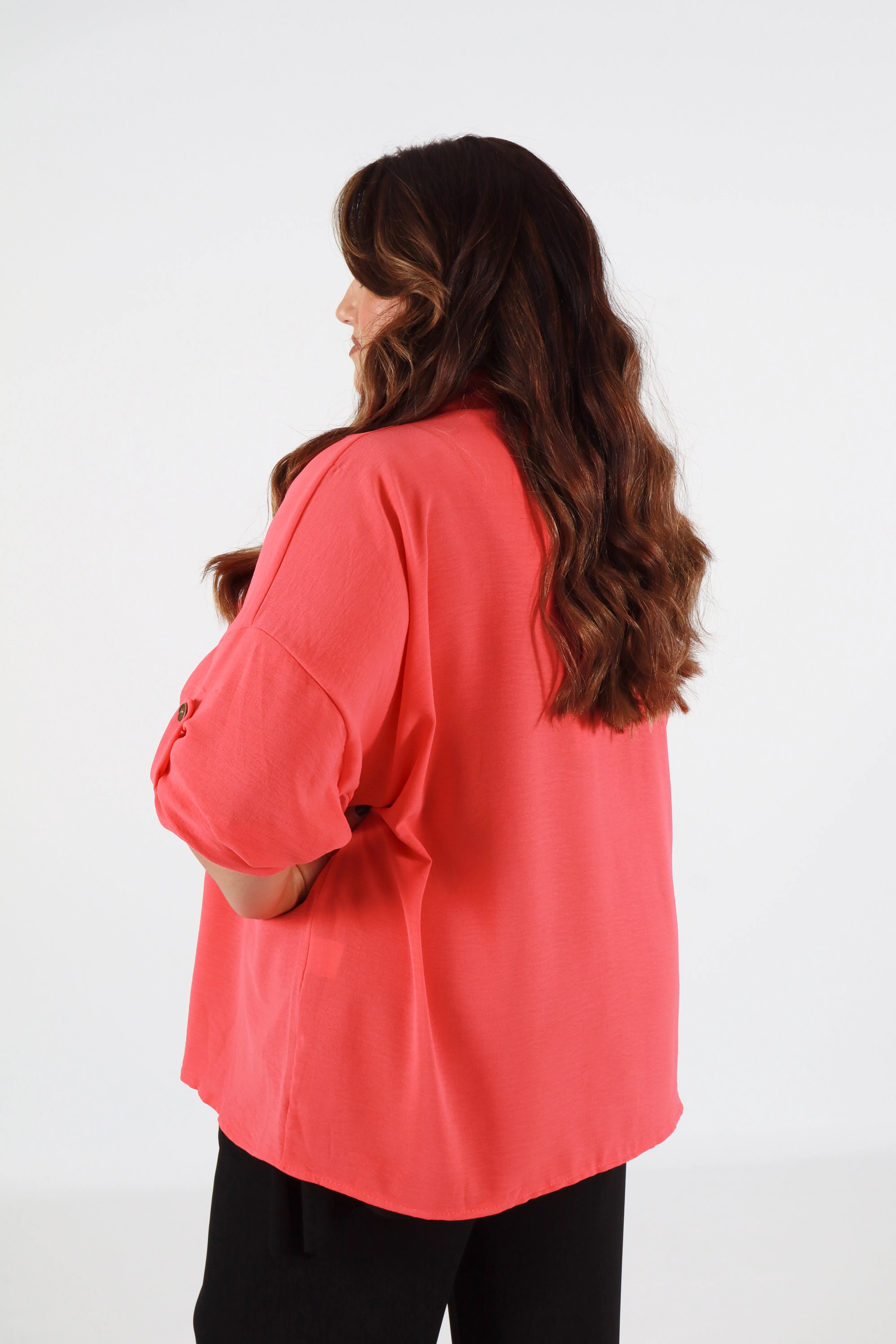 Lainey Cardigan in Coral