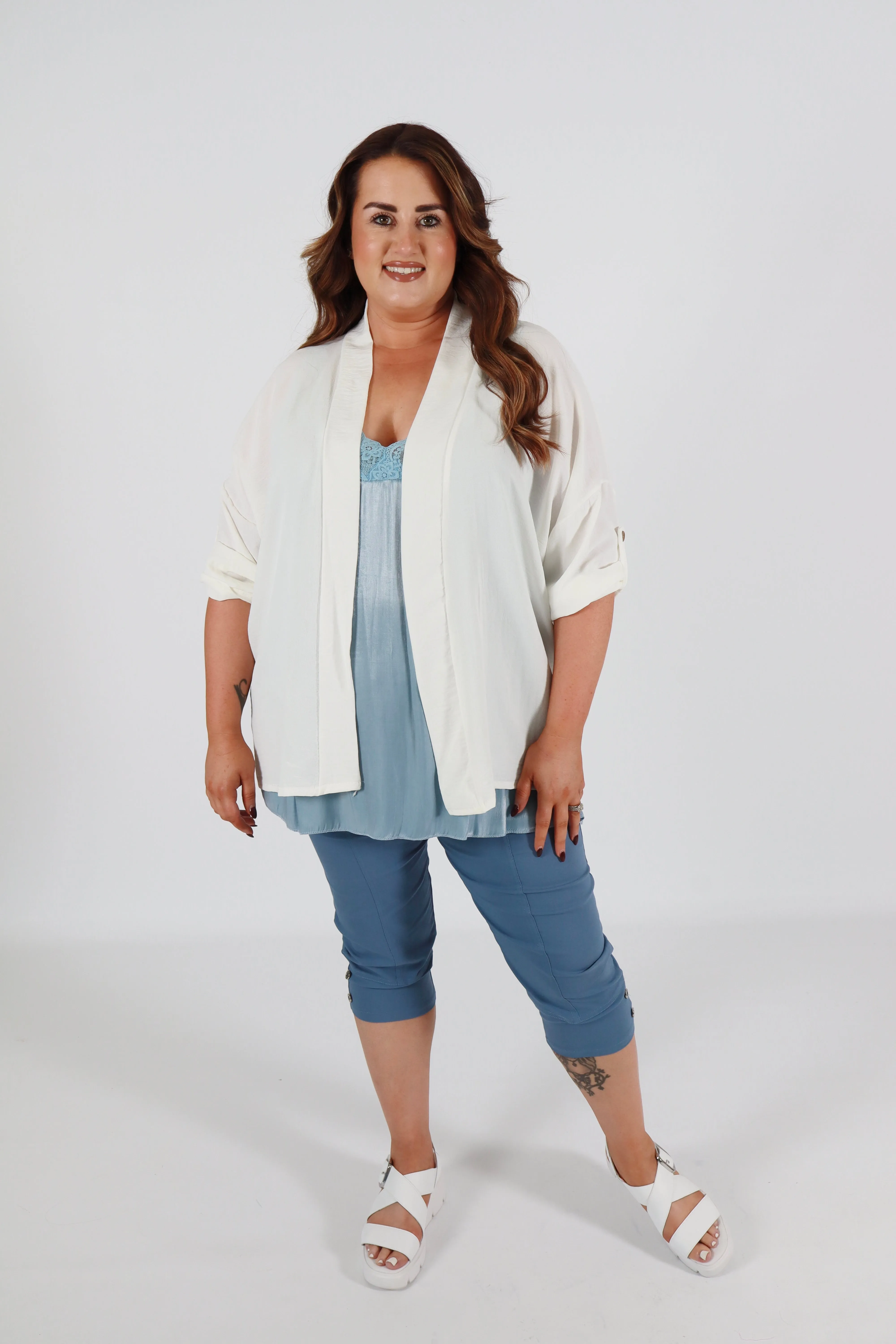 Lainey Cardigan in White