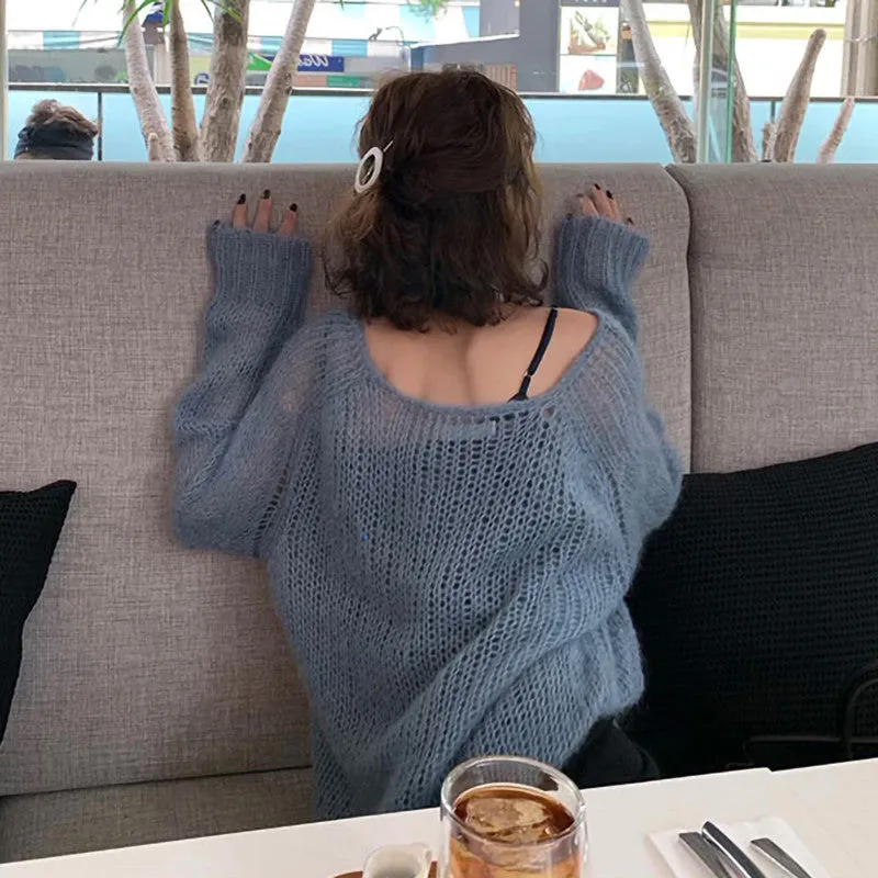 Lazy Hollow Knit Sweater ER5845