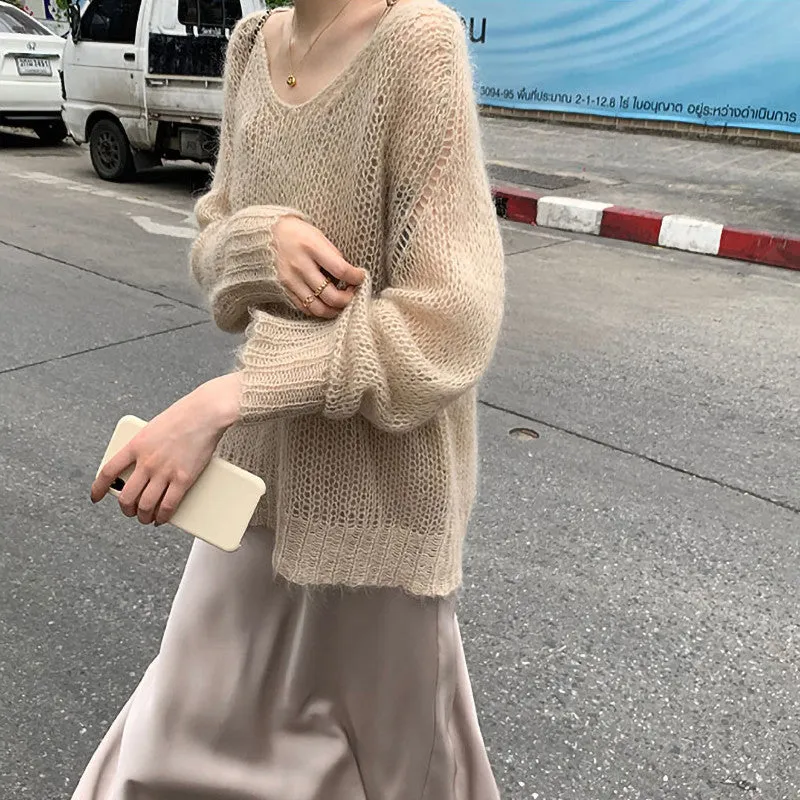 Lazy Hollow Knit Sweater ER5845