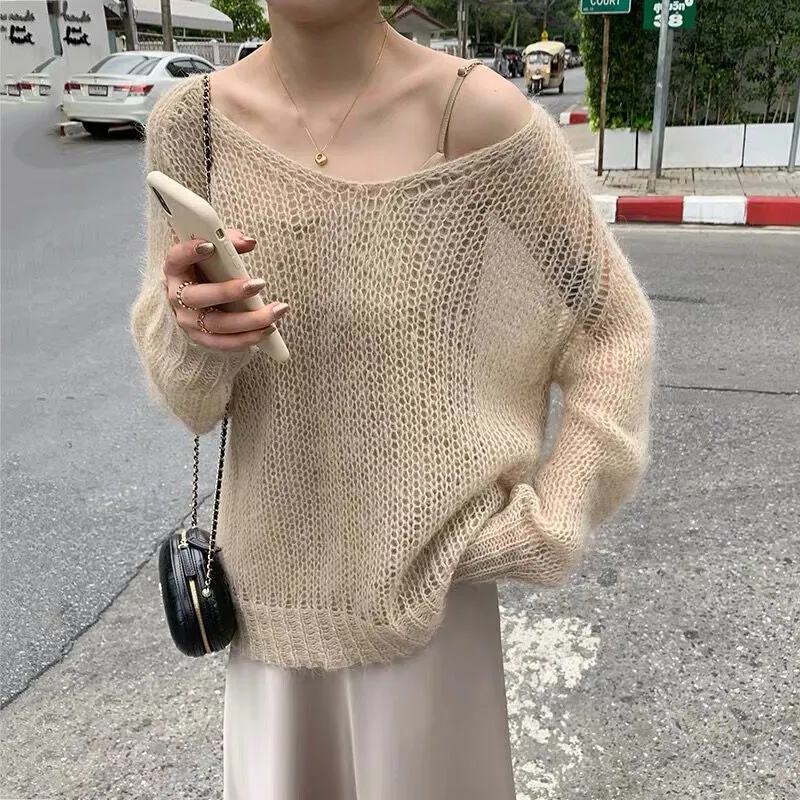 Lazy Hollow Knit Sweater ER5845
