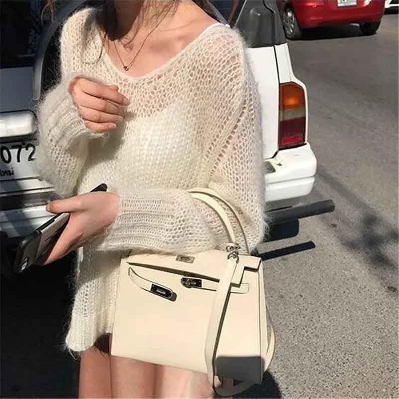 Lazy Hollow Knit Sweater ER5845