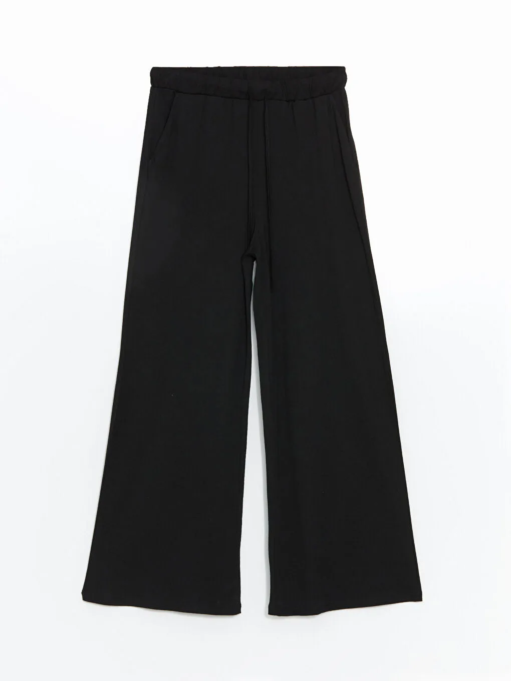 LCW DREAM Black Elastic Waist Women Pajama Bottoms