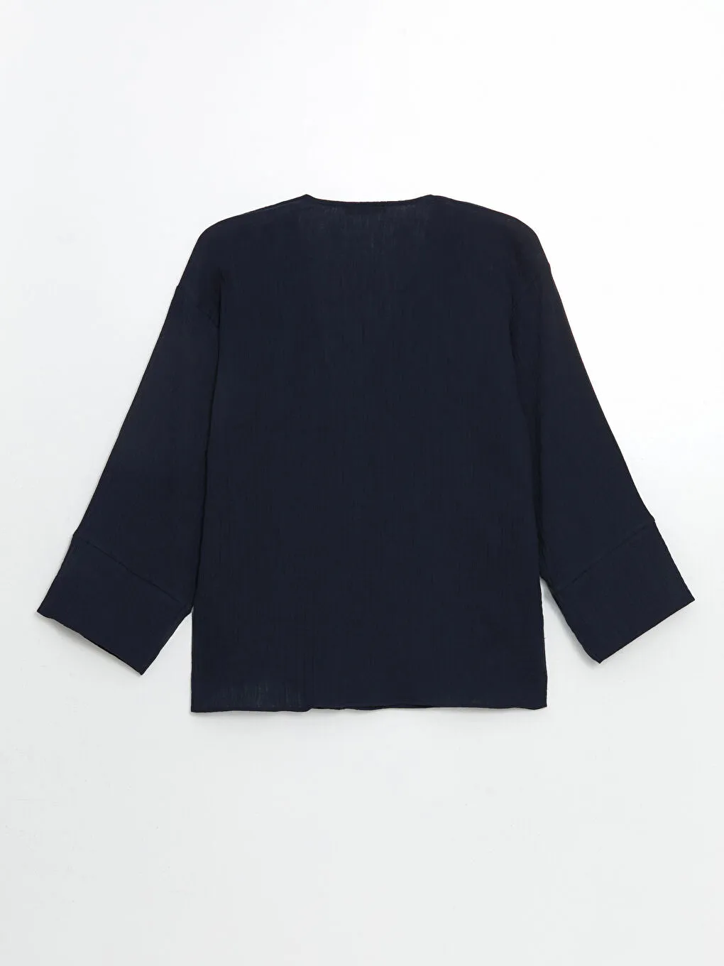 LCW Vision Khaki Double Breasted Textured Women Kimono