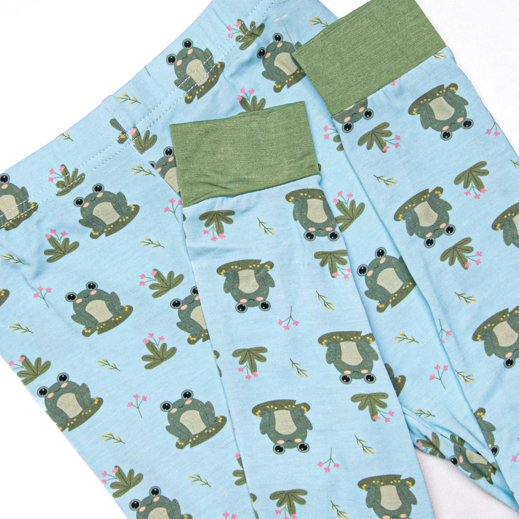 Lilypad Pal Bamboo Pajama Set, Green