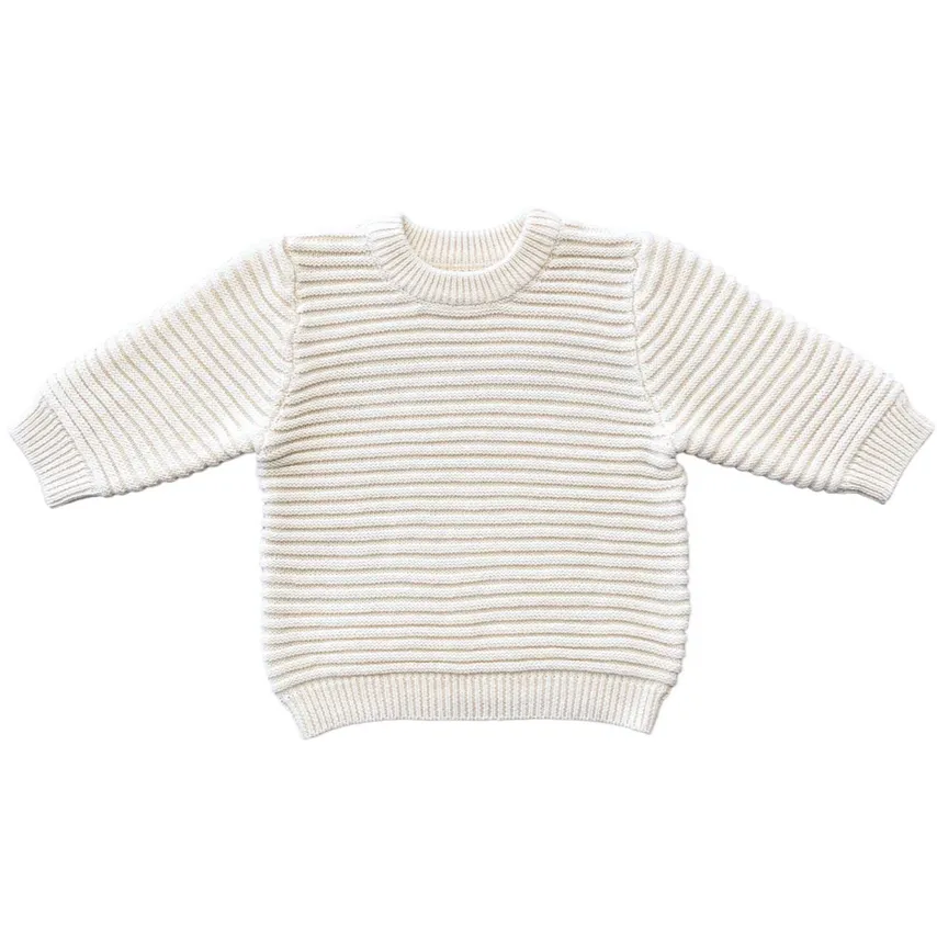 Linear Sweater - Natural White