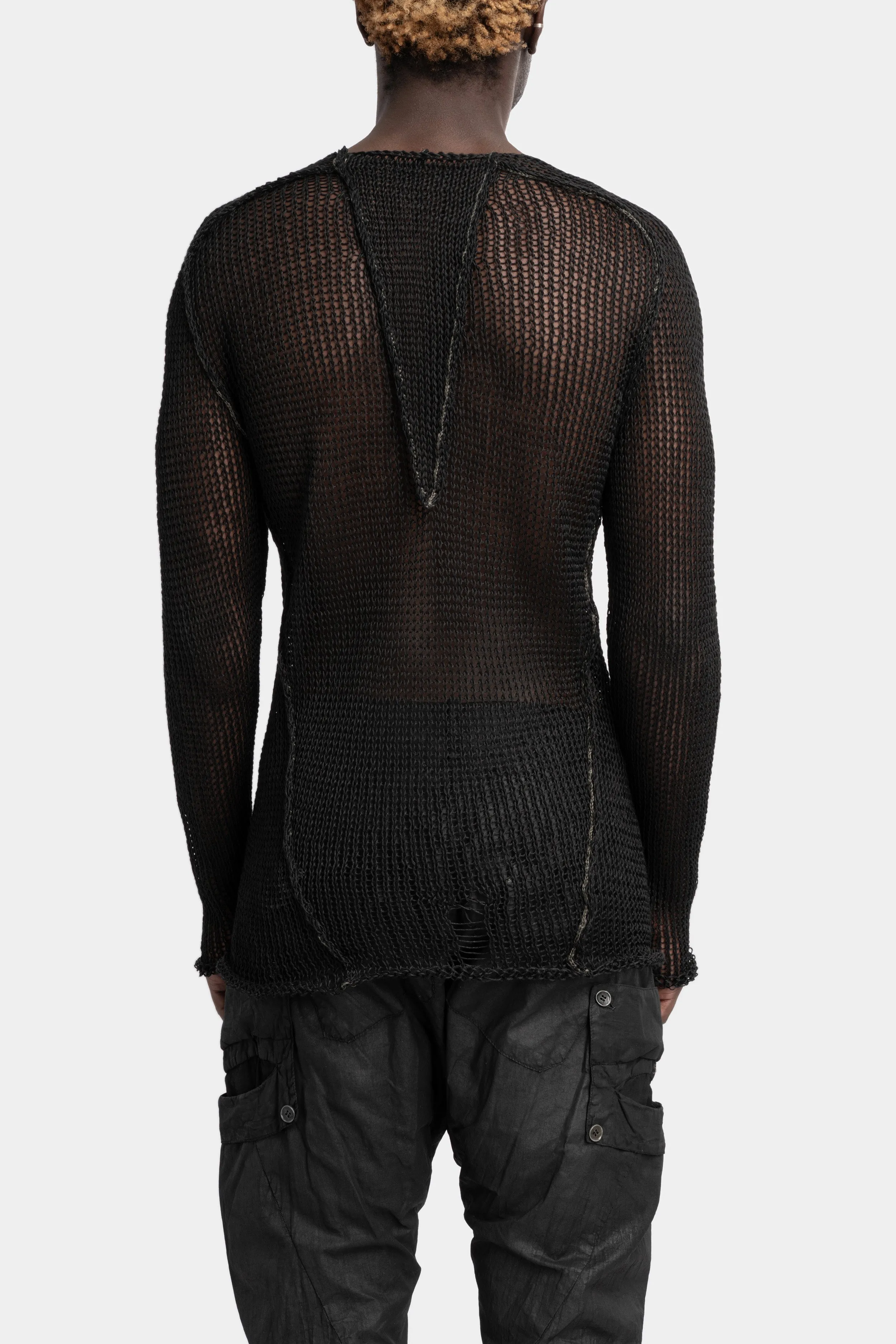 Linen knit sweater