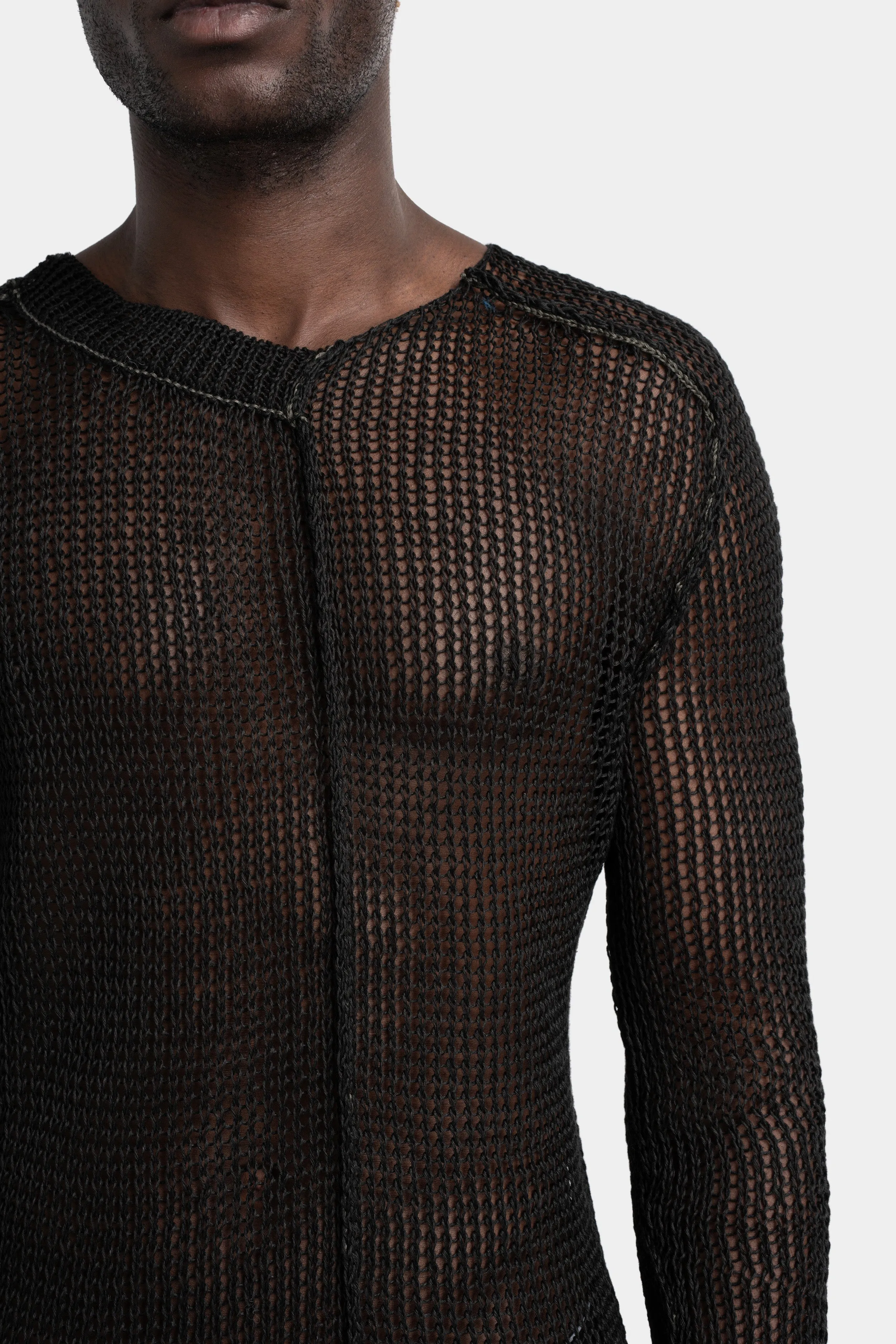 Linen knit sweater
