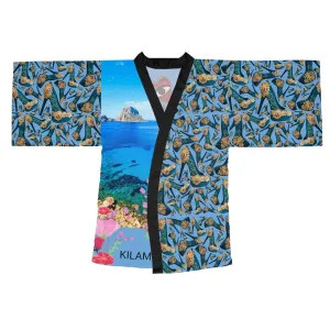 Long Sleeve Kimono Robe 'Viva la vida'