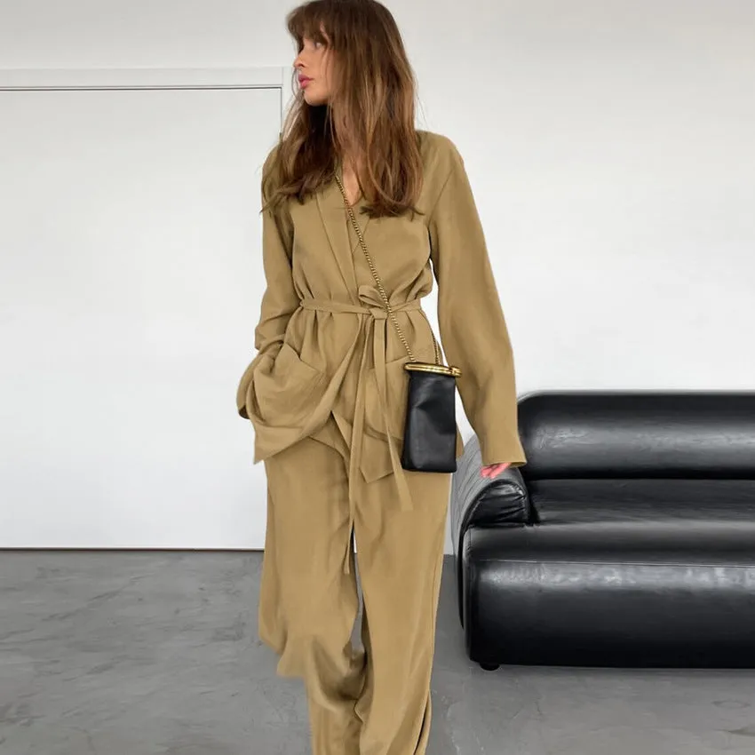 Loose Warm Long Sleeves Two Piece Set