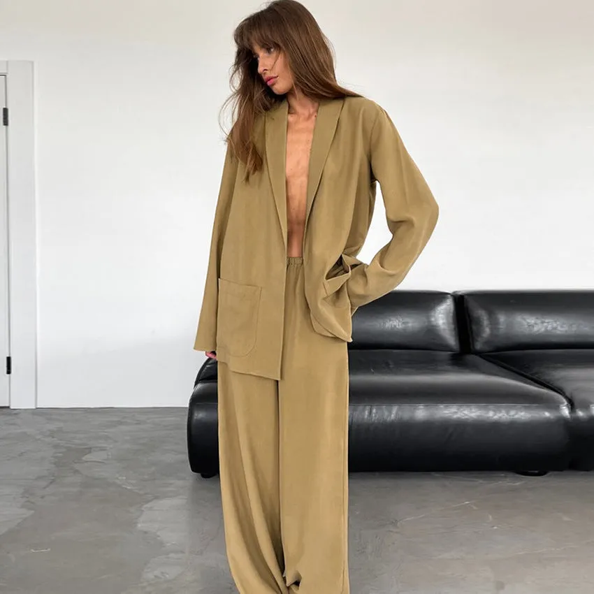 Loose Warm Long Sleeves Two Piece Set