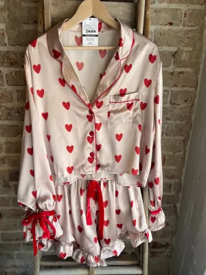 Love PJ SET w/Velvet Ties