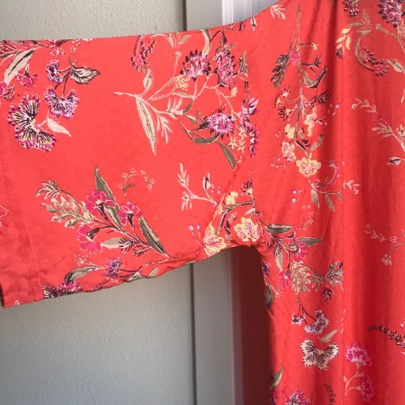 Lucky Brand Floral Textured Kimono