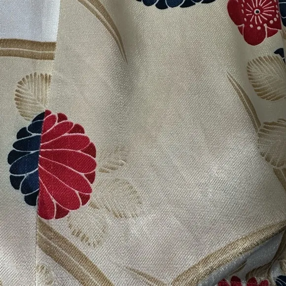 Marina Rinaldi Floral Satin Kimono Top Jacket Asian Inspired