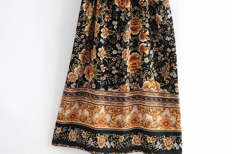 MARNIE Boho Floral Print Kimono
