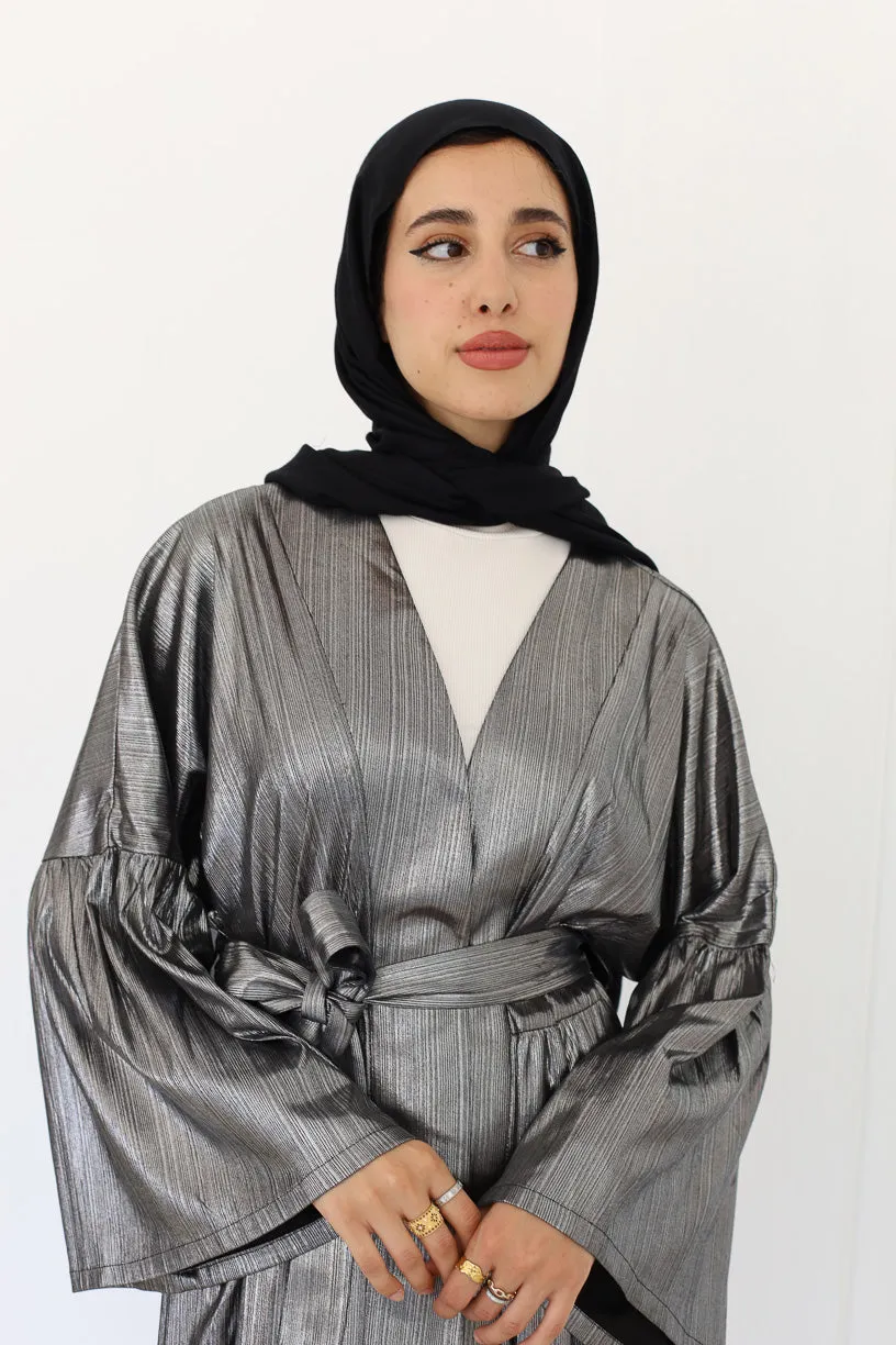 Metallic kimono