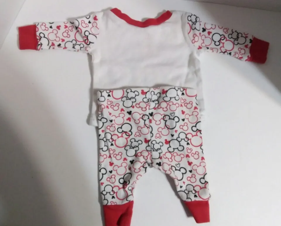 Mickey Mouse Club 2 Piece Infant 0-3 Pajamas