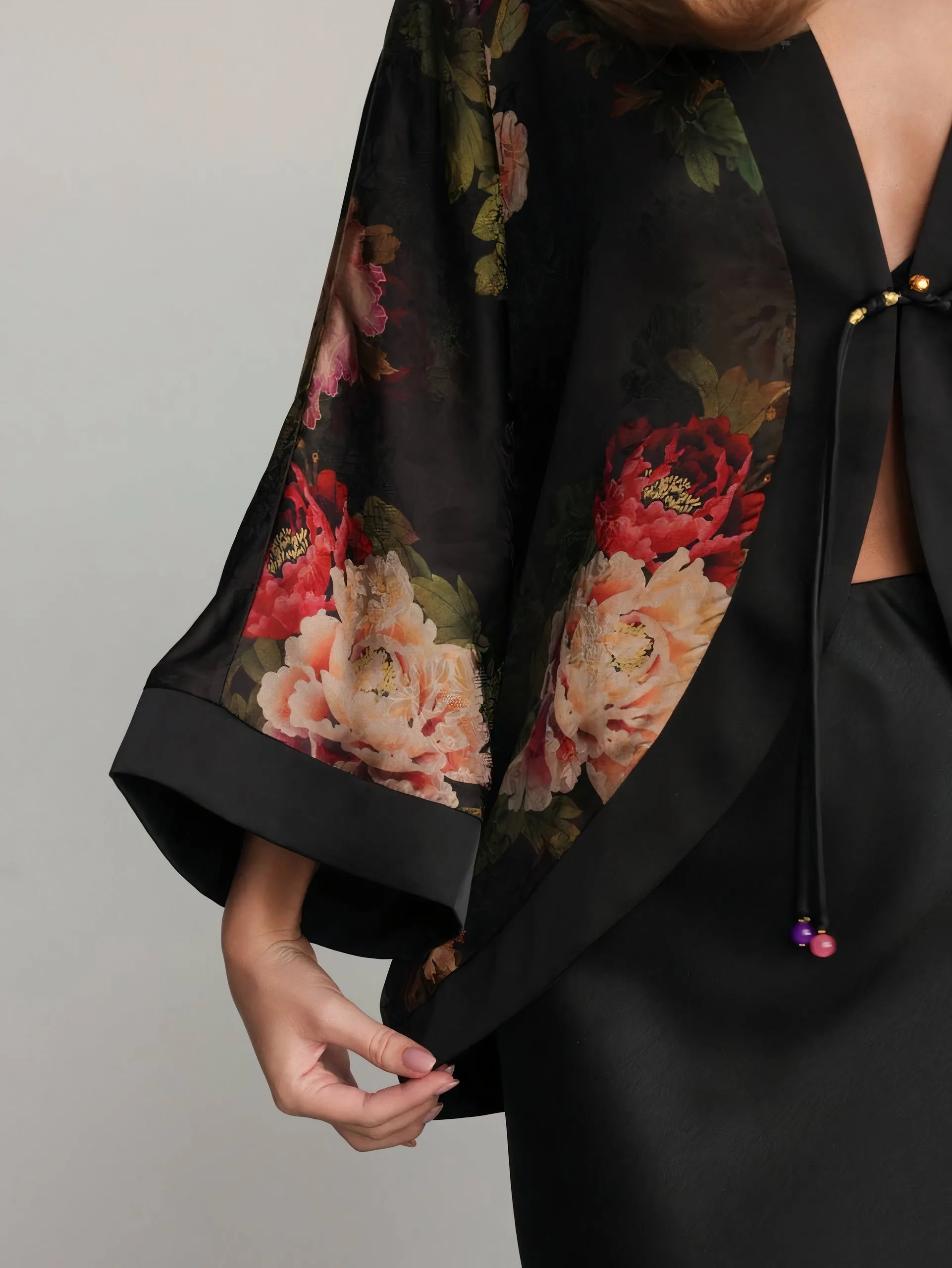 Midnight Bloom Kimono