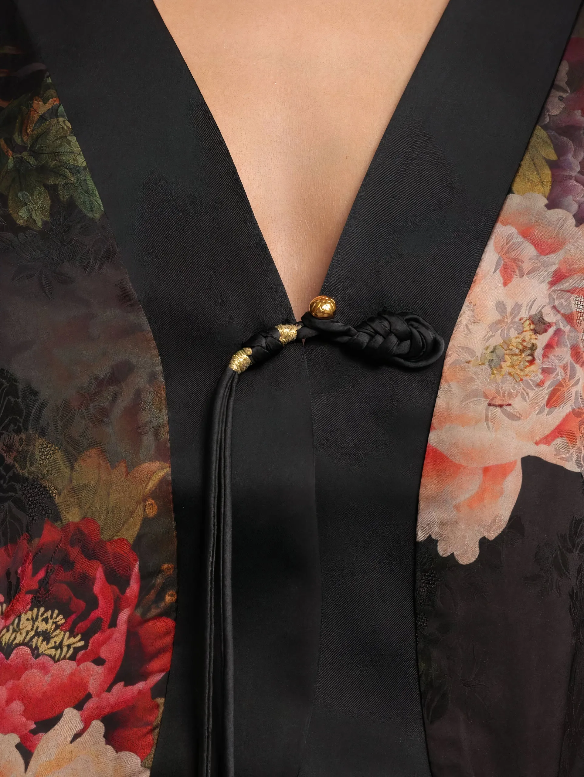 Midnight Bloom Kimono