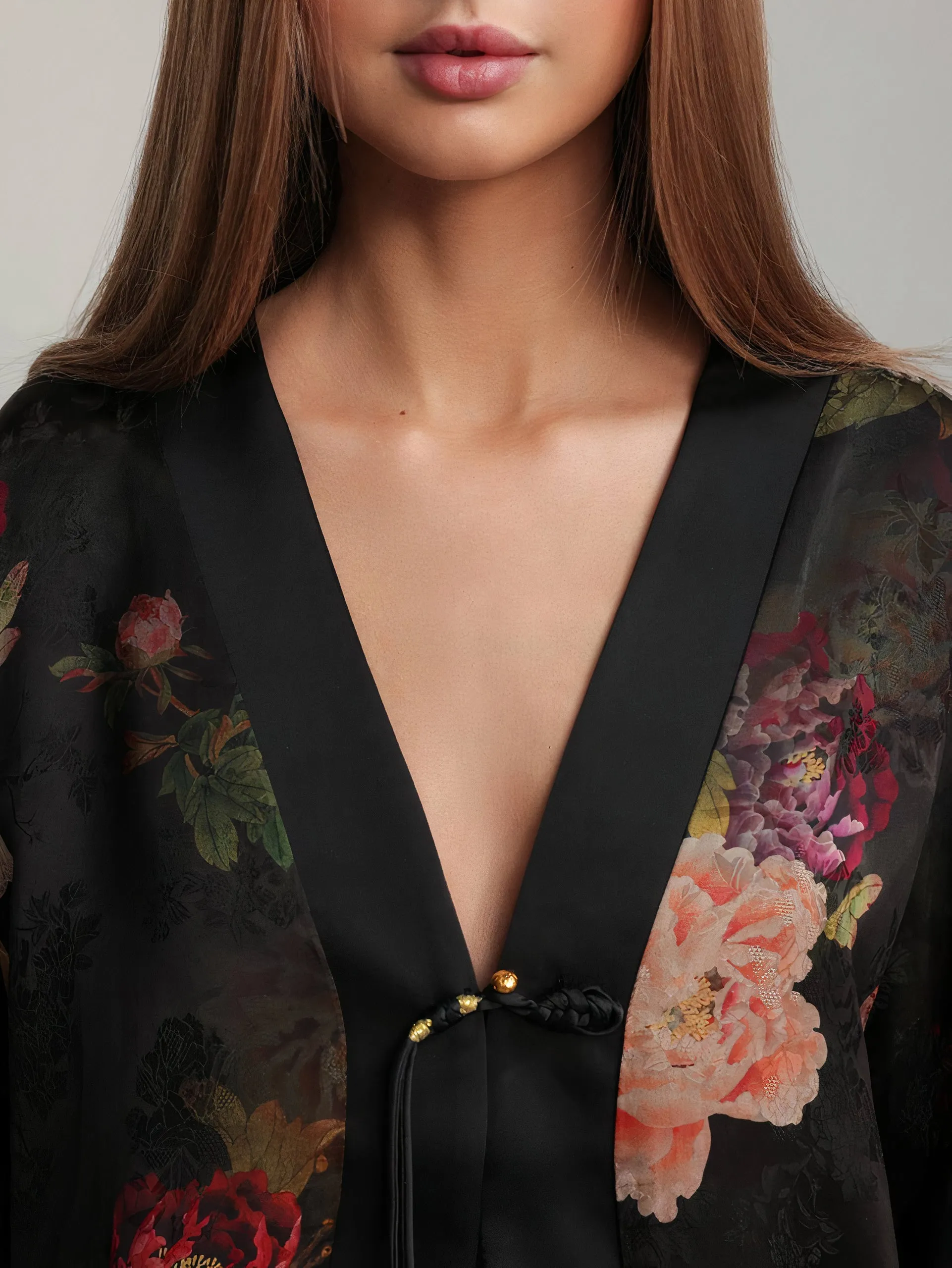 Midnight Bloom Kimono