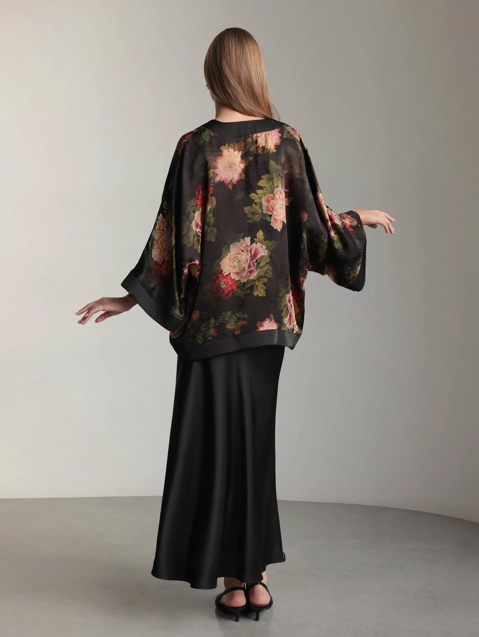 Midnight Bloom Kimono