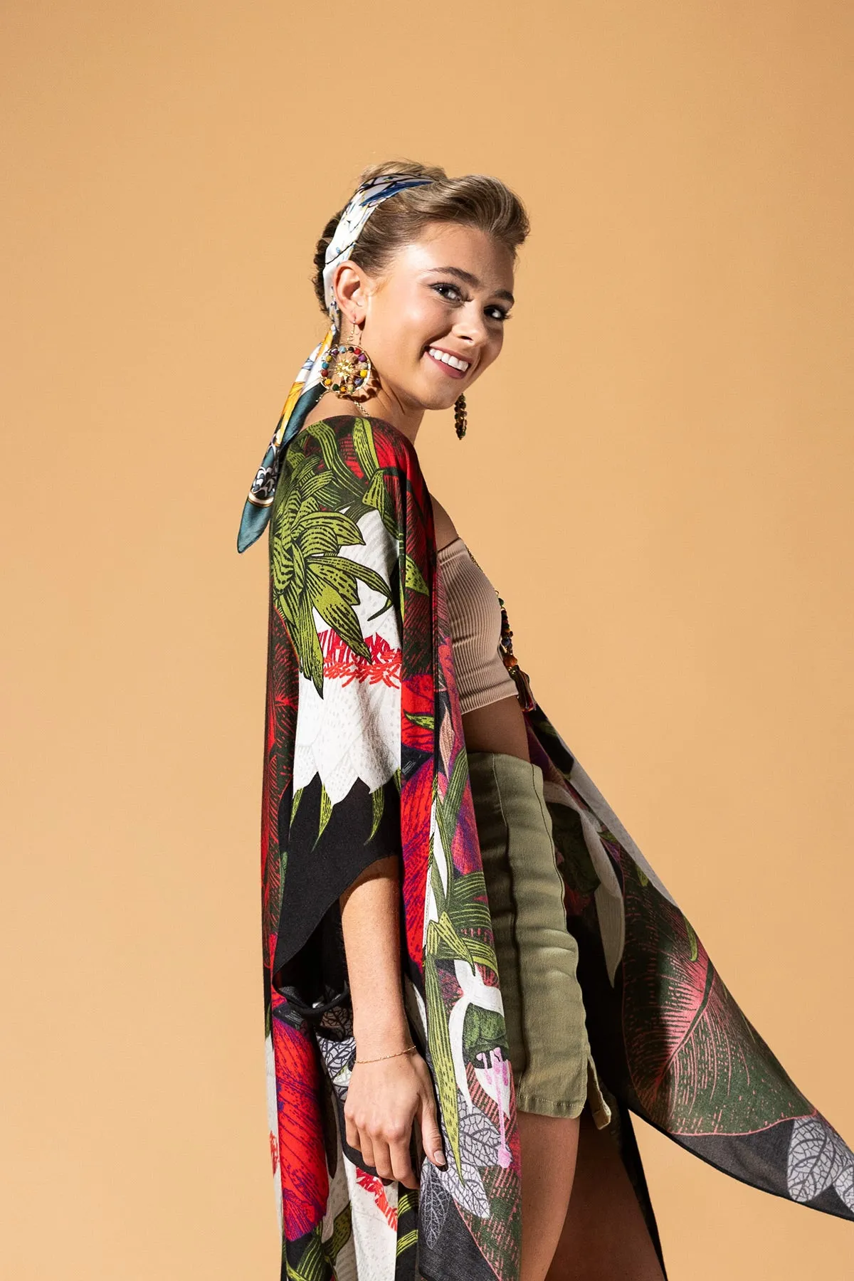 Midnight Floral Kimono