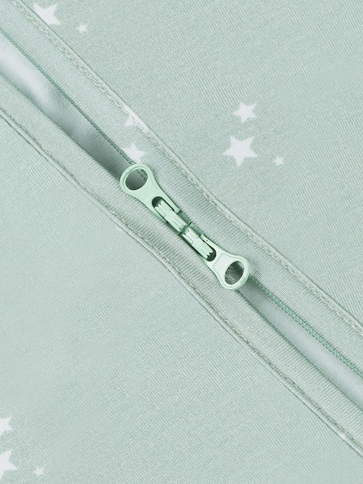 Mint Stars Bamboo Zippy Romper