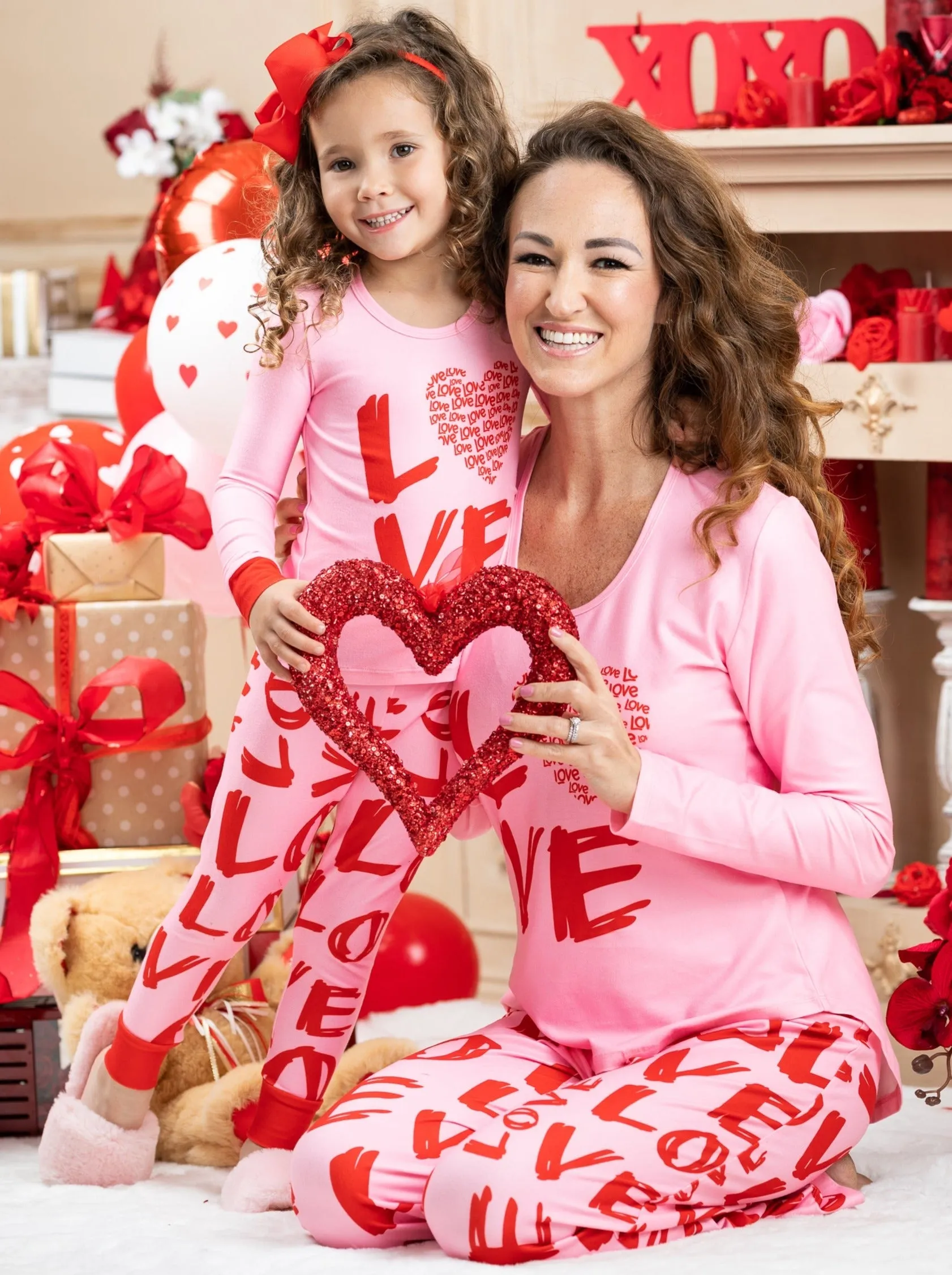 Mommy and Me Love Language Pajama Set