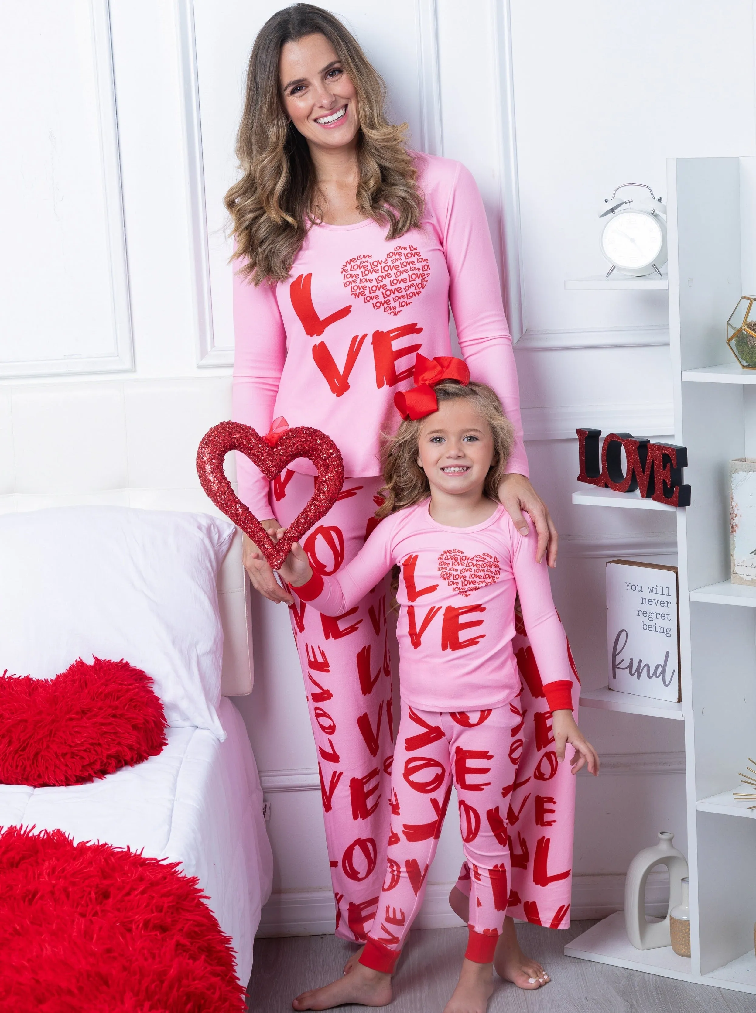 Mommy and Me Love Language Pajama Set