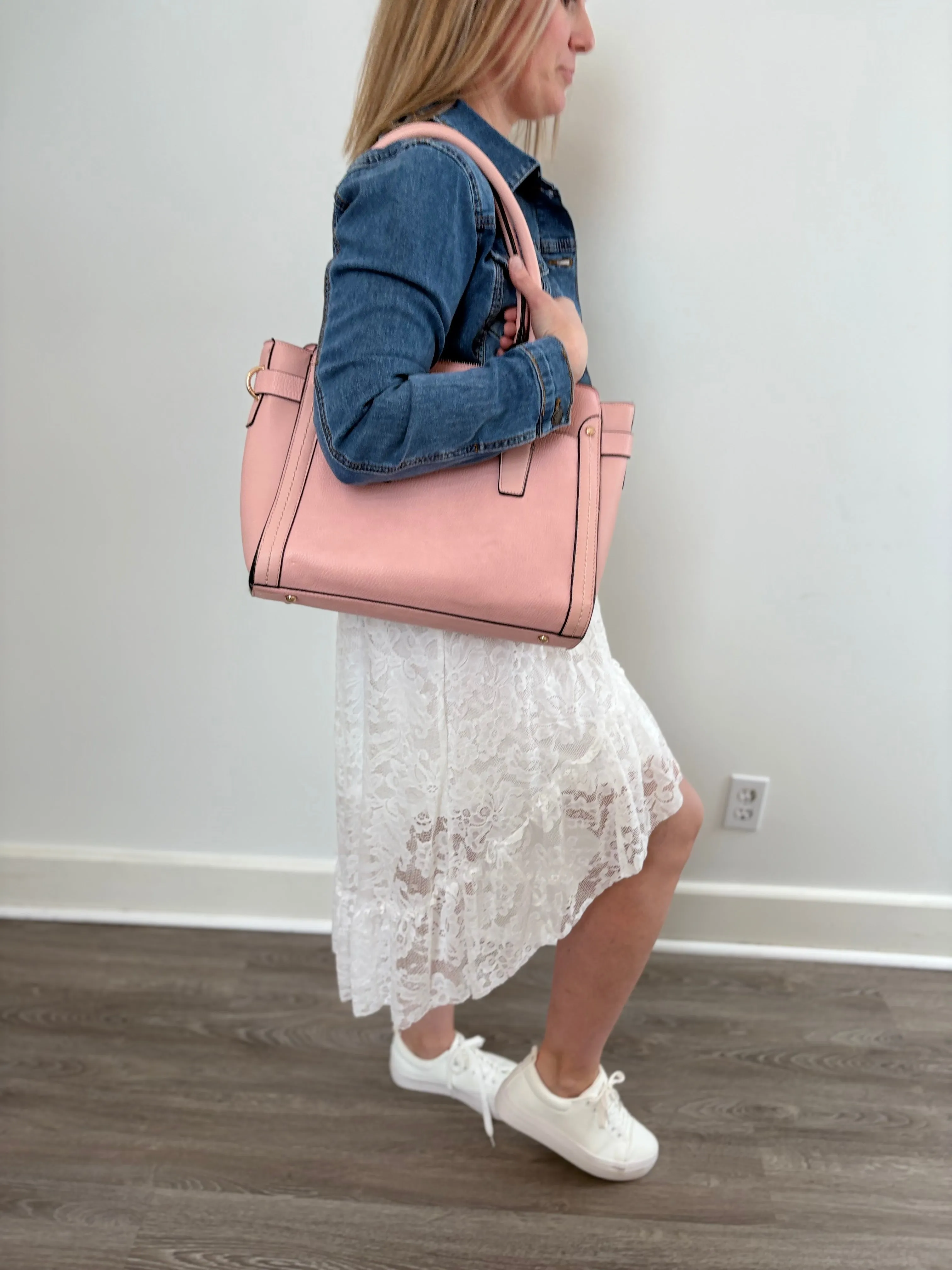 Moonlit Lace High-Low Skirt