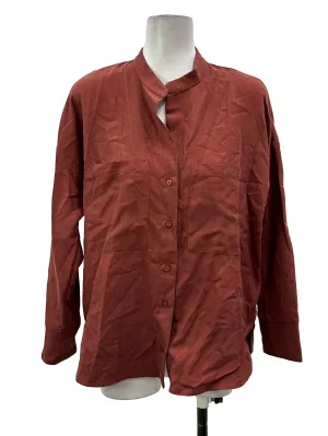 Muted Red Twill Shirt