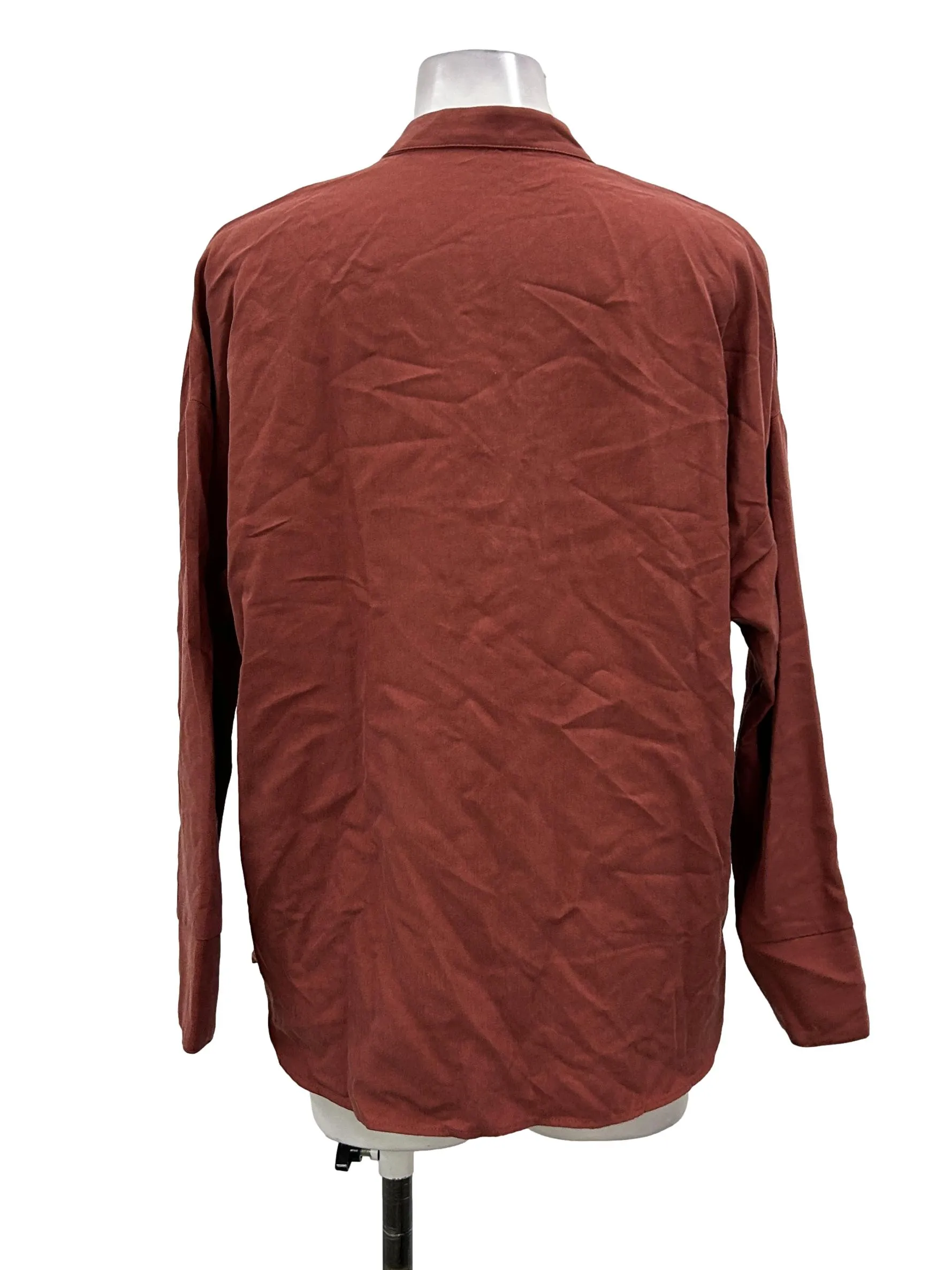Muted Red Twill Shirt
