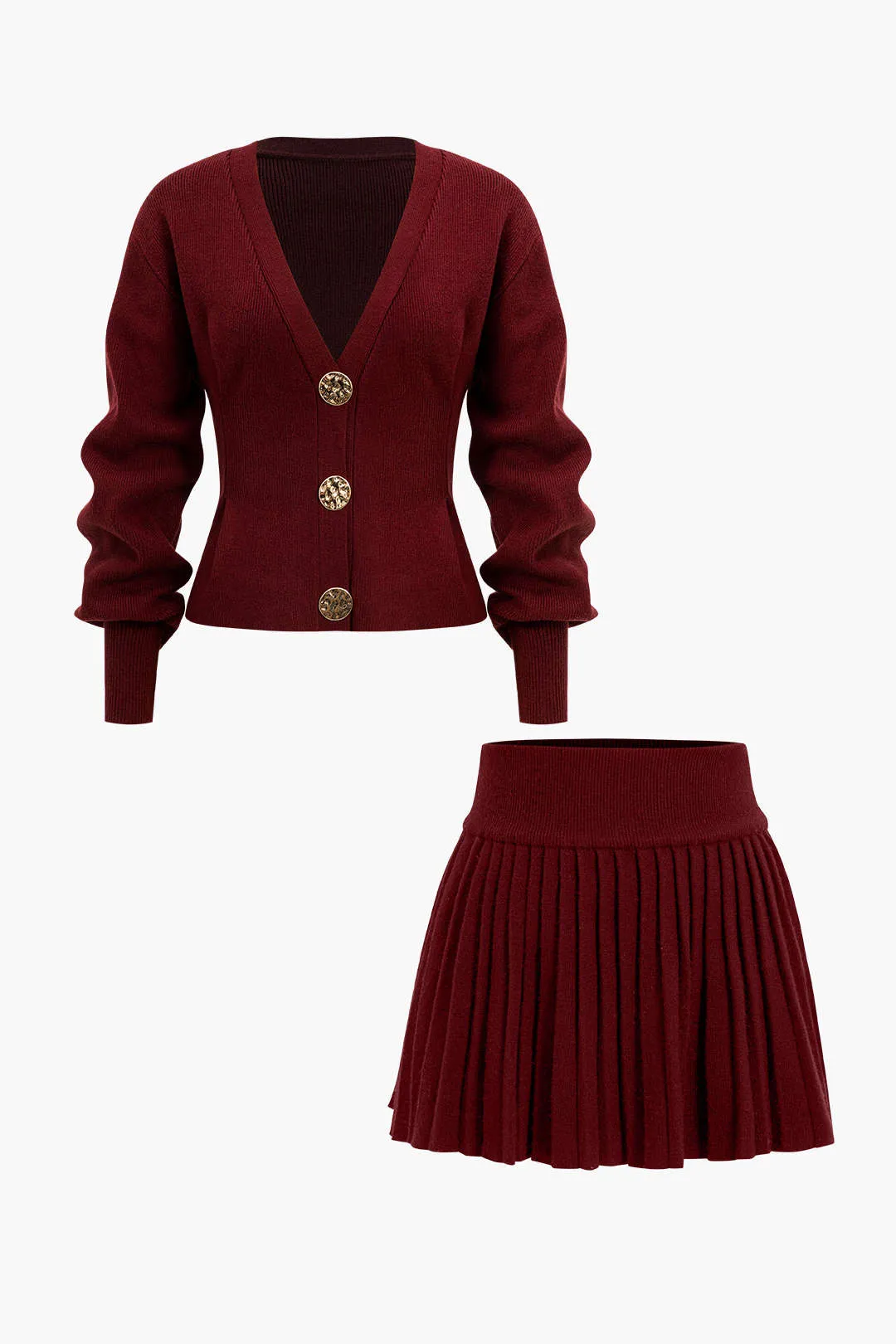 Nadia - Stylish V neck Buttoned Woman's Cardigan