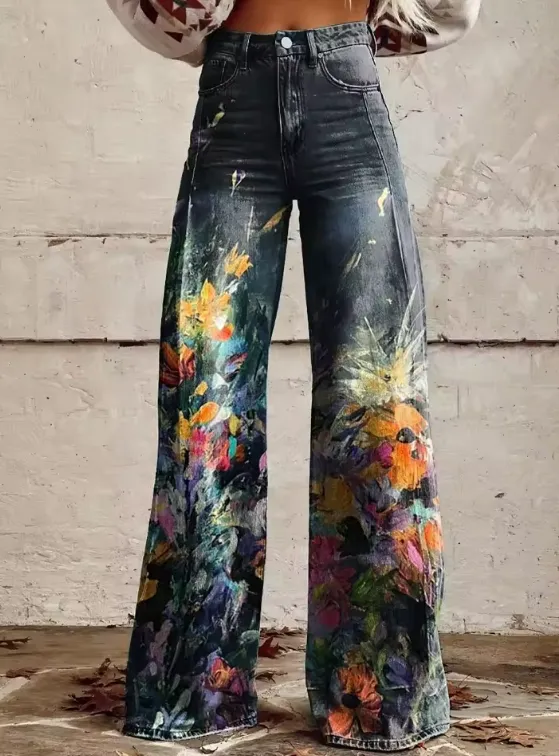 Nadine | Boho Spirit Wide-Leg Pants