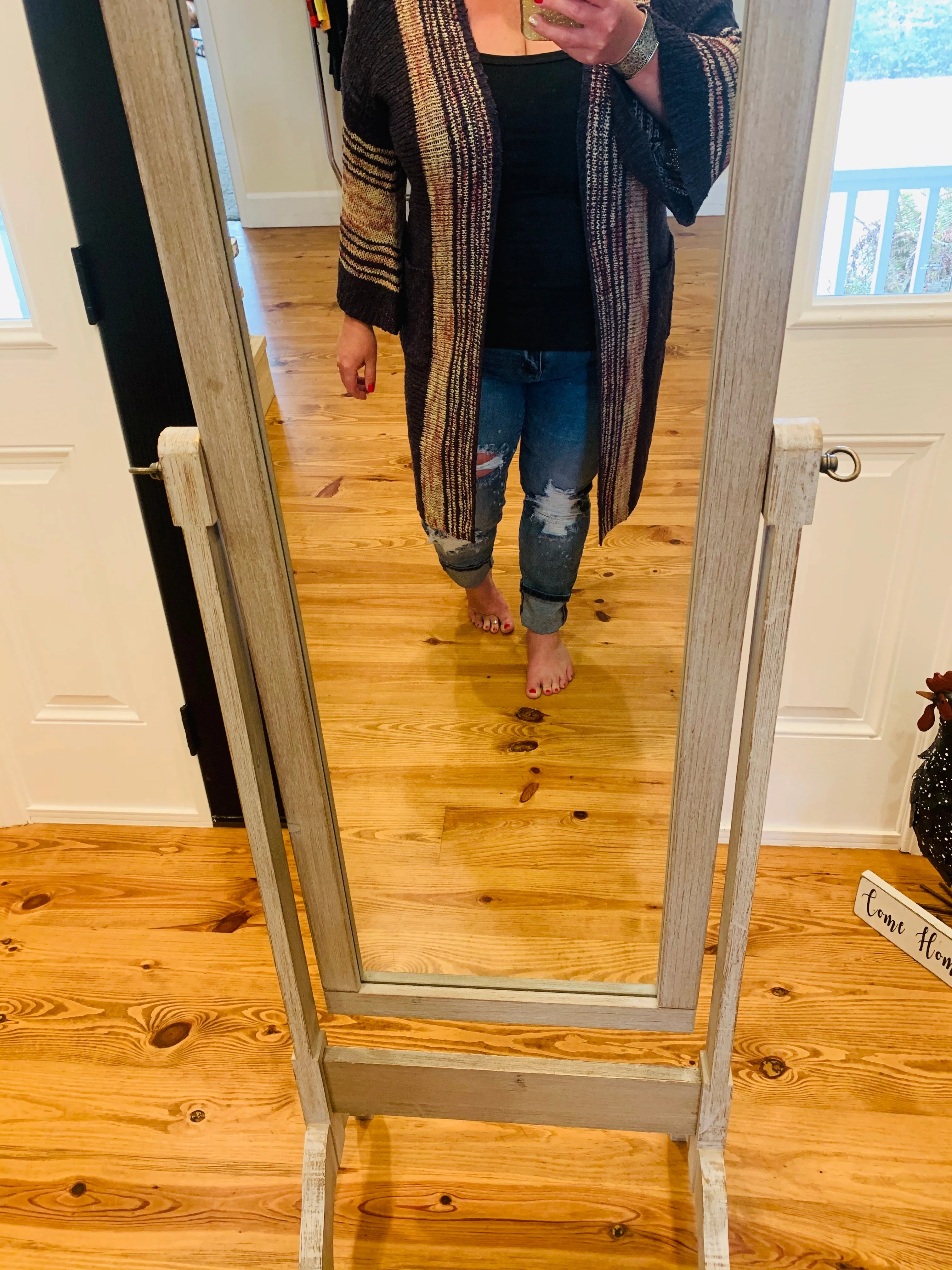 Naomi Knit Kimono Eggplant
