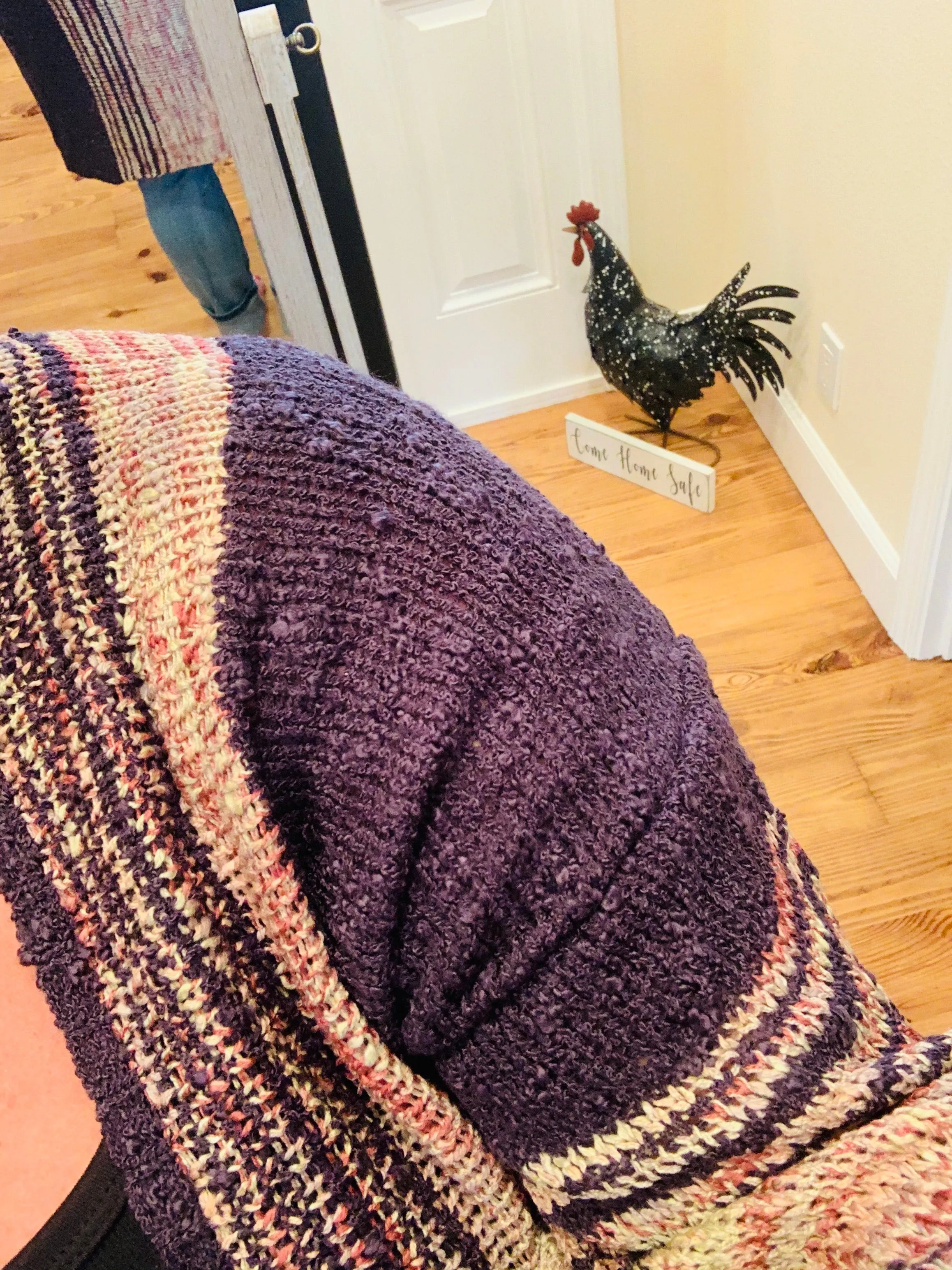 Naomi Knit Kimono Eggplant