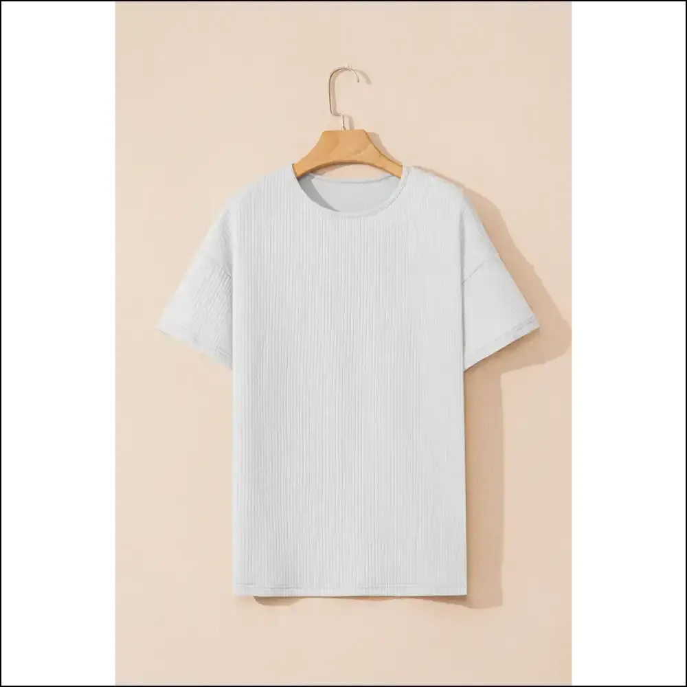 Needful Things: Light Grey Textured Tee - Basically a Hug you can Wear 🤷‍♀️