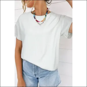 Needful Things: Light Grey Textured Tee - Basically a Hug you can Wear 🤷‍♀️