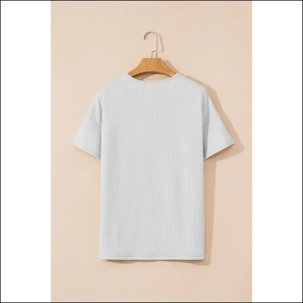 Needful Things: Light Grey Textured Tee - Basically a Hug you can Wear 🤷‍♀️