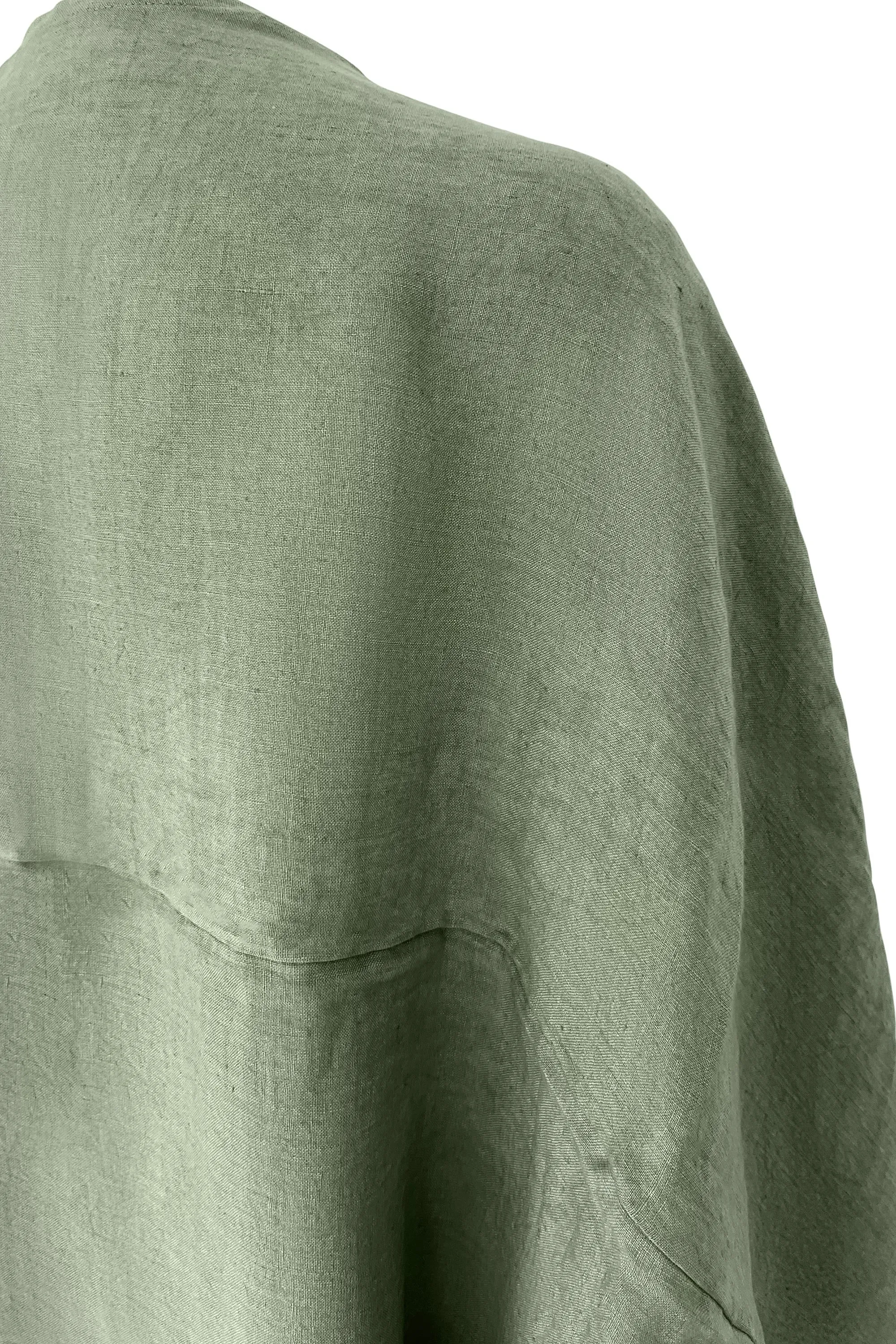 NEW! Petite LINEN Kimono Olive Sprig