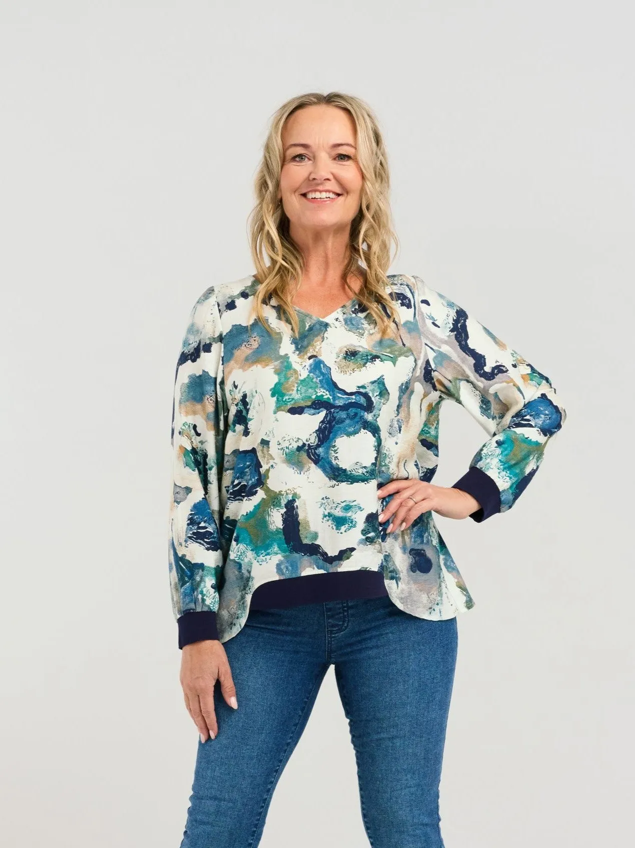 Nova Top - Teal Sea