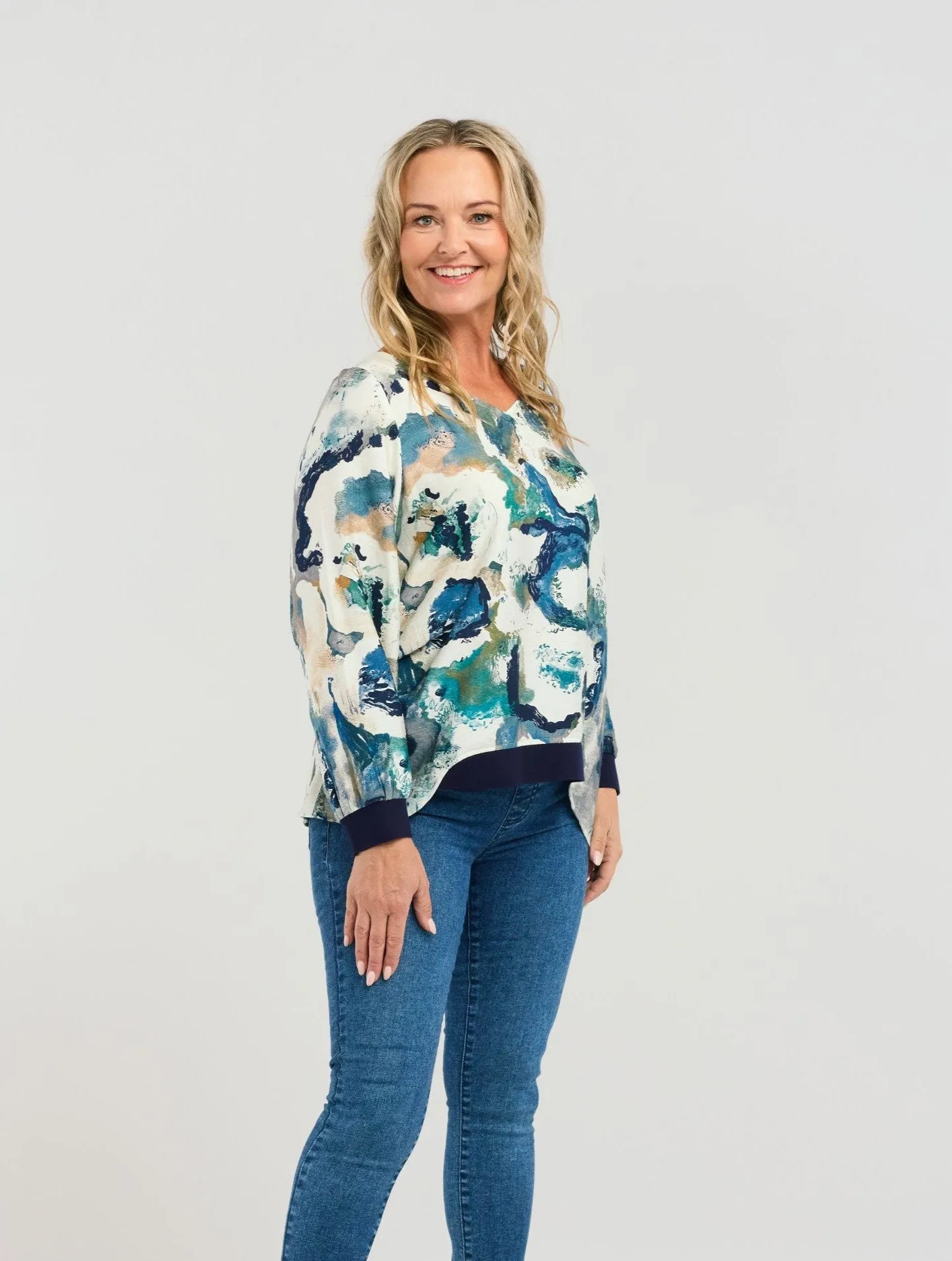 Nova Top - Teal Sea