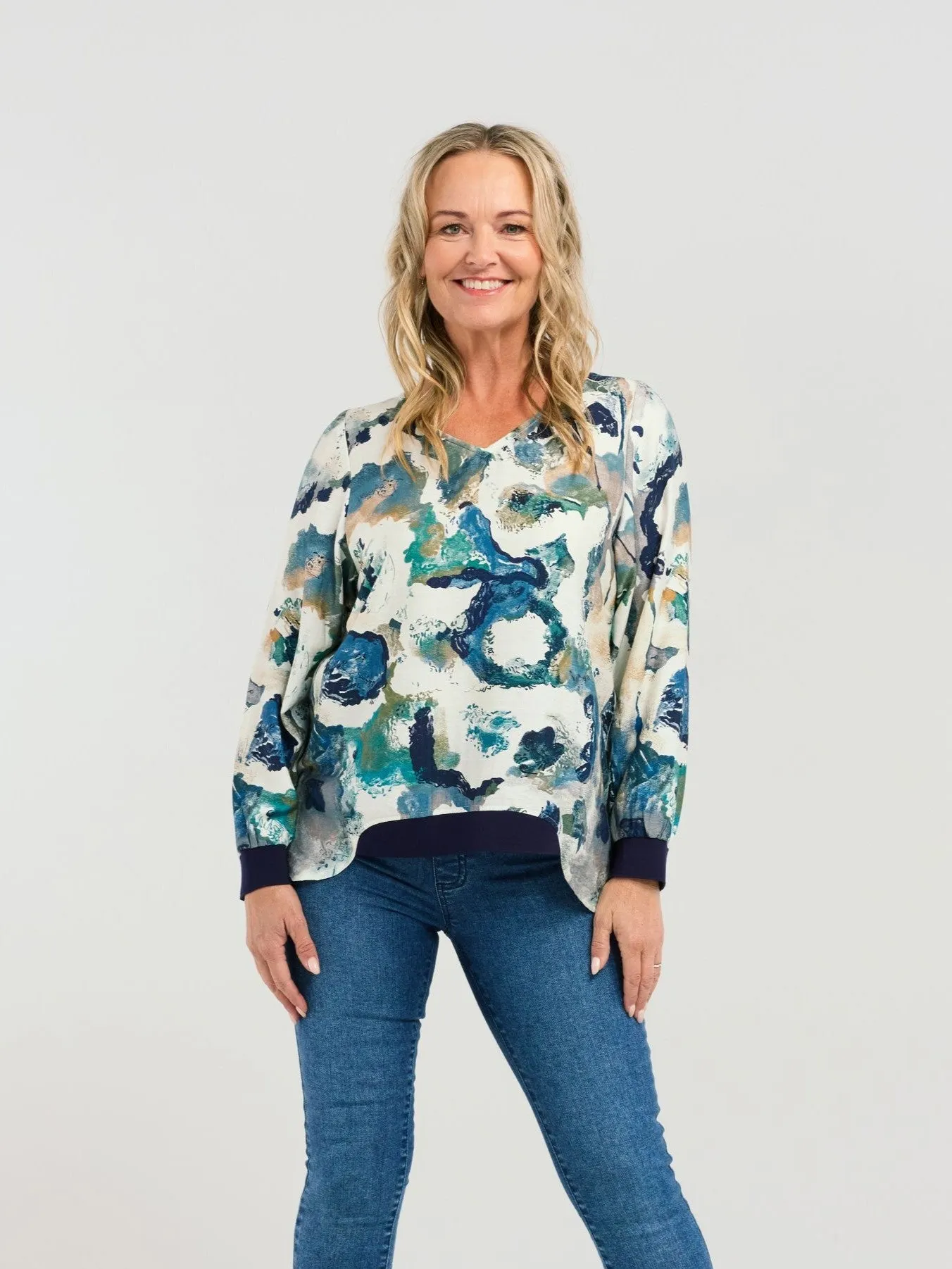 Nova Top - Teal Sea