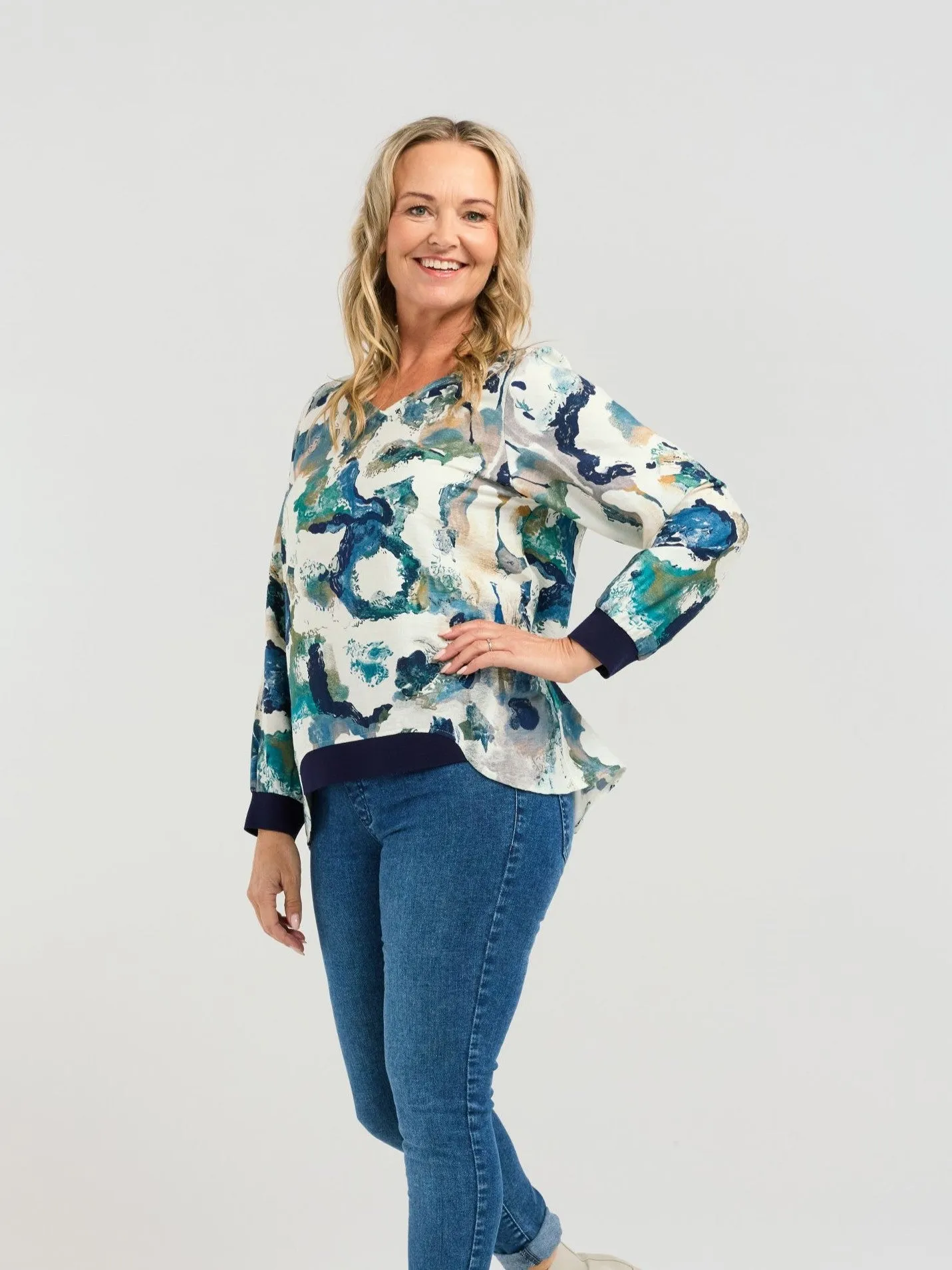 Nova Top - Teal Sea