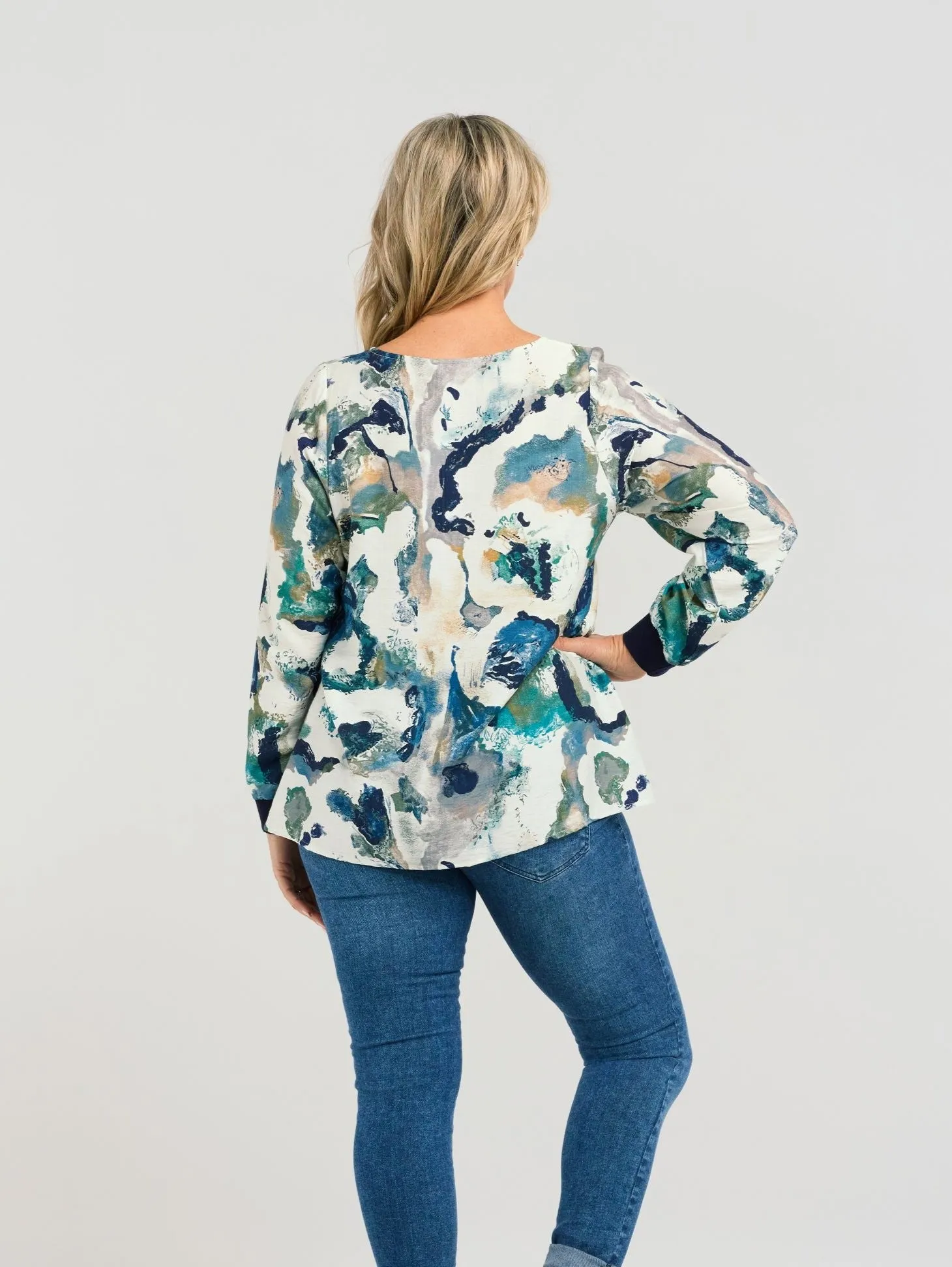 Nova Top - Teal Sea