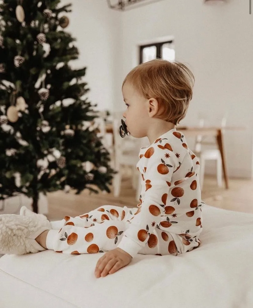 Off White Oranges print PJ set