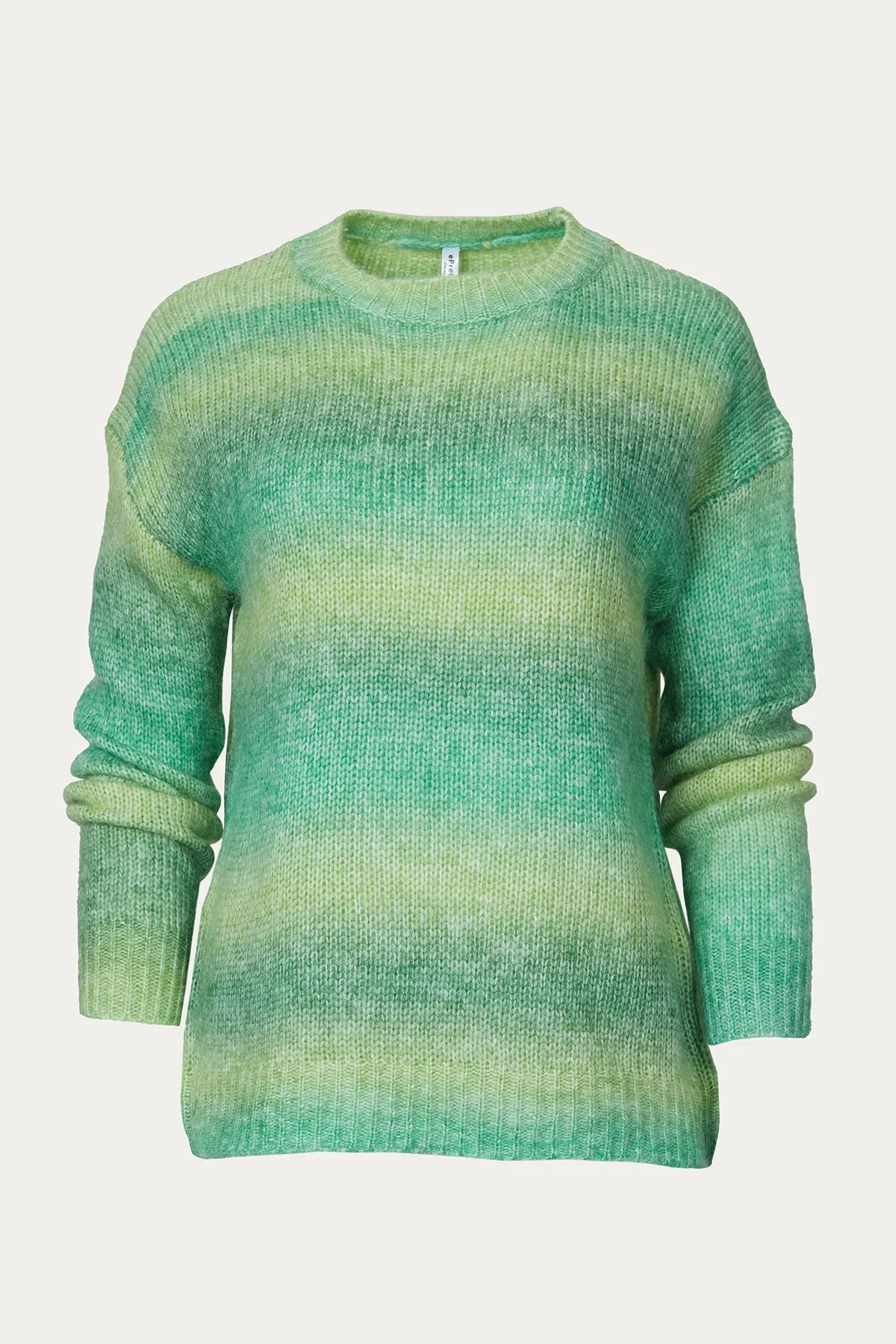 OMBRÉ CREWNECK KNIT SWEATER