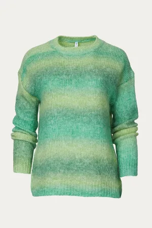 OMBRÉ CREWNECK KNIT SWEATER