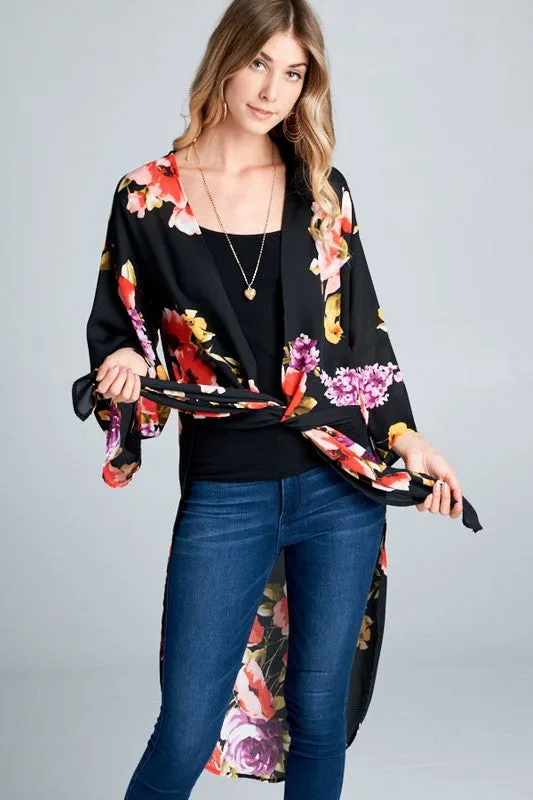 OPULENCE FLORAL KIMONO IVORY